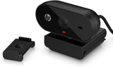 HP 320 FHD Webcam - USB-A Computer Camera with Mic & Privacy Cover - f