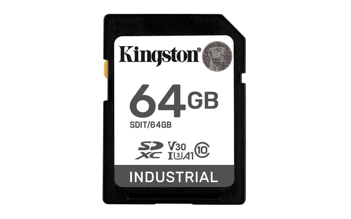 Kingston 64GB SDXC Industrial Memory Card UHS-I U3 V30