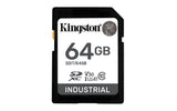 Kingston 64GB SDXC Industrial Memory Card UHS-I U3 V30