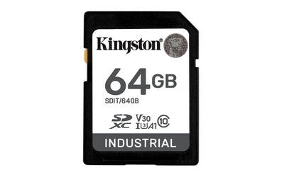 Kingston 64GB SDXC Industrial Memory Card UHS-I U3 V30