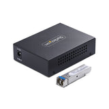 StarTech.com Single-Mode (SM) LC Fiber Media Converter for 10/100/1000