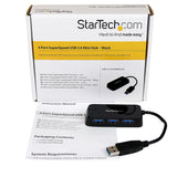 StarTech.com Hub USB 3.0 à 4 ports – Câble intégré – Compact – SuperSpee