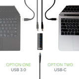 Plugable Technologies USB Hub with Ethernet, 3 port USB 3.0 Bus Powere