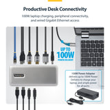 StarTech.com Dual-Monitor USB-C Docking Station, HDMI, 4K 60Hz, 100W L
