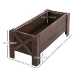 3.3 x 1.2 x 1.2 ft Garden Raised Bed Planter Grow Containers for Outdoor Patio Plant Flower Vegetable Pot