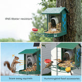 Smart Bird Feeder Camera Solar Powered with AI Identify 16000+ Birds