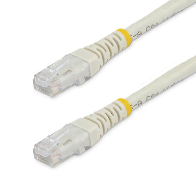 StarTech.com 100ft CAT6 Ethernet Cable - White CAT 6 Gigabit Ethernet