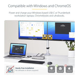 StarTech.com Dual-Monitor USB4 Docking Station, Dual 4K 120Hz or Singl