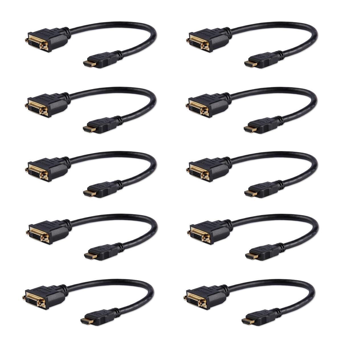 StarTech.com 8in (20cm) HDMI to DVI Adapter, DVI-D to HDMI (1920x1200p