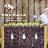Set of 2 Galvanized Metal Planters for Outdoor Plants, 4' x 2' x 2' Raised Garden Bed