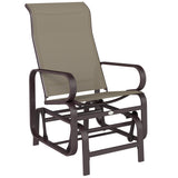 Patio Glider with Breathable Mesh Fabric, Outdoor Glider Chair