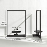 3 Pack Wall Planters for Indoor Plants, Wall-Mounted Metal Plant Stand Shelves, Picture Frame Wall Decor Hanger