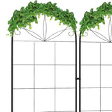 2 Pcs Garden Trellis for Climbing Plants, Outdoor Metal Trellis Plant Support Trellises for Patio