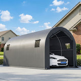 10' x 19' Heavy Duty Carport, Portable Garage Car Canopy Tent Shelter with Reinforced Galvanized Frame