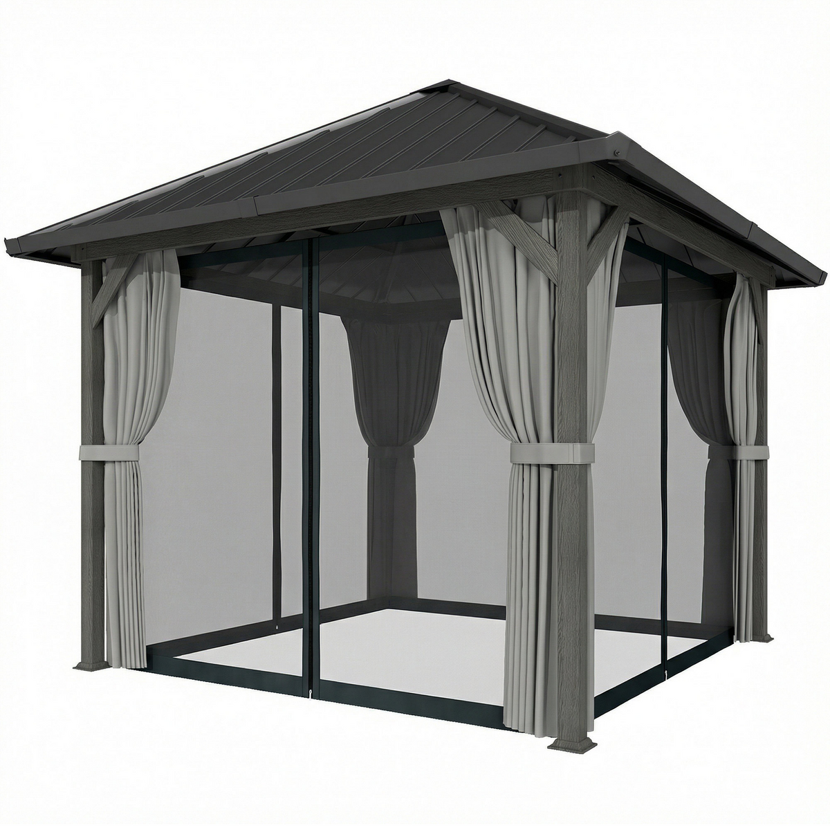 10' x 10' Hardtop Gazebo with Galvanized Steel Roof