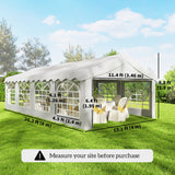 13'x26' Heavy Duty Large Party Tent & Carport with Removable Sidewalls
