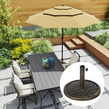 Round Patio Umbrella Base, 26 lbs Resin Umbrella Stand Base
