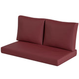 Coussins de Siège Extérieur avec Dossier, Coussins Mobilier Extérieur Causeuse Double Sofa