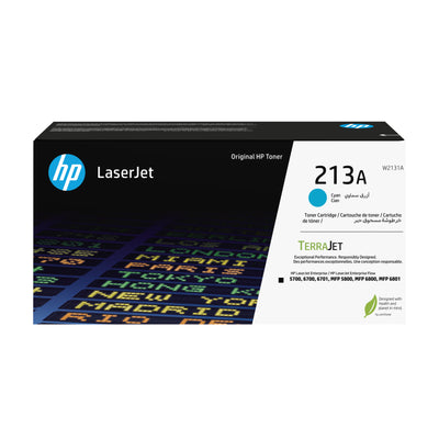 Cartouche de toner LaserJet cyan original HP 213A