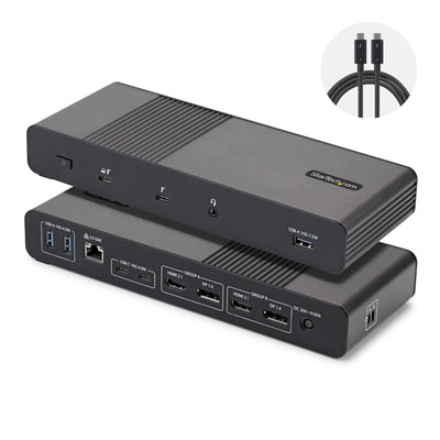 StarTech.com Thunderbolt 5 Universal Docking Station, Quad 4K Displays