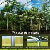 20'x33' Heavy Duty Large Party Tent & Carport with Removable Sidewalls