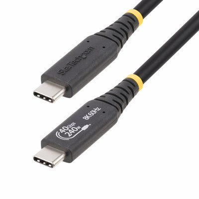 StarTech.com 1.6ft (50cm) USB4 Cable 40Gbps, 240W (5A) Power Delivery