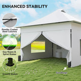 12 x 12 ft Pop Up Canopy Tent with Peak Top