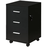 Mobile Filing Cabinet with Wheels, 3 Drawer File Cabinet with Lock and Keys for Home Office