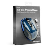 Kensington Pro Fit Mid-Size Wireless Mouse - Sapphire Blue
