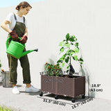 Jardinière surélevée en plastique