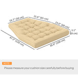 Outdoor Swing Cushion, Tufted Patio Cushion Replacement for Garden Chair Egg Chair