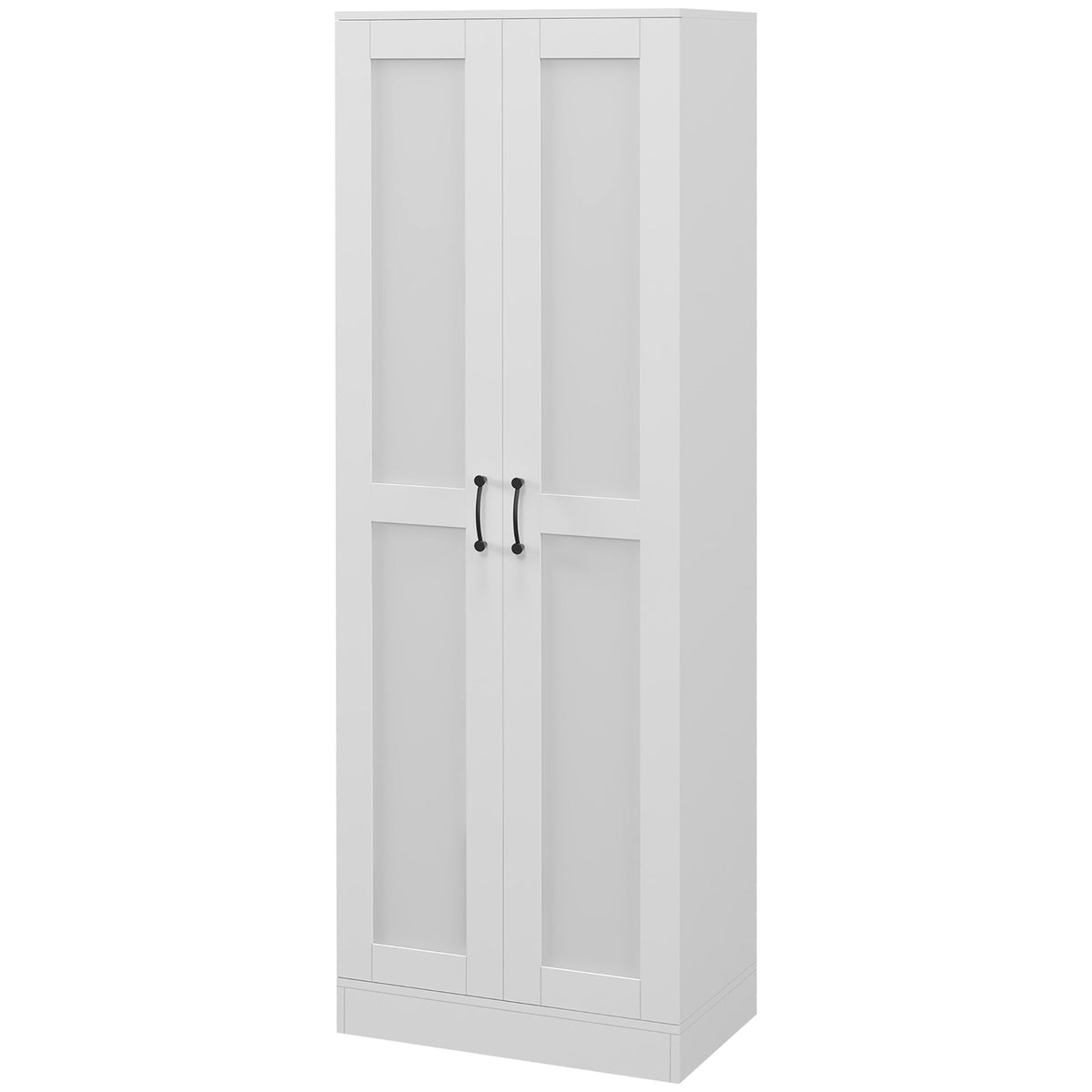 Meuble de rangement pour garde-manger de 175 cm avec portes à fermeture douce et étagères réglables