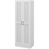 Meuble de rangement pour garde-manger de 175 cm avec portes à fermeture douce et étagères réglables