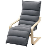 Accent Chair, Velvet Upholstered Living Room Chair with Footrest, Wood Frame