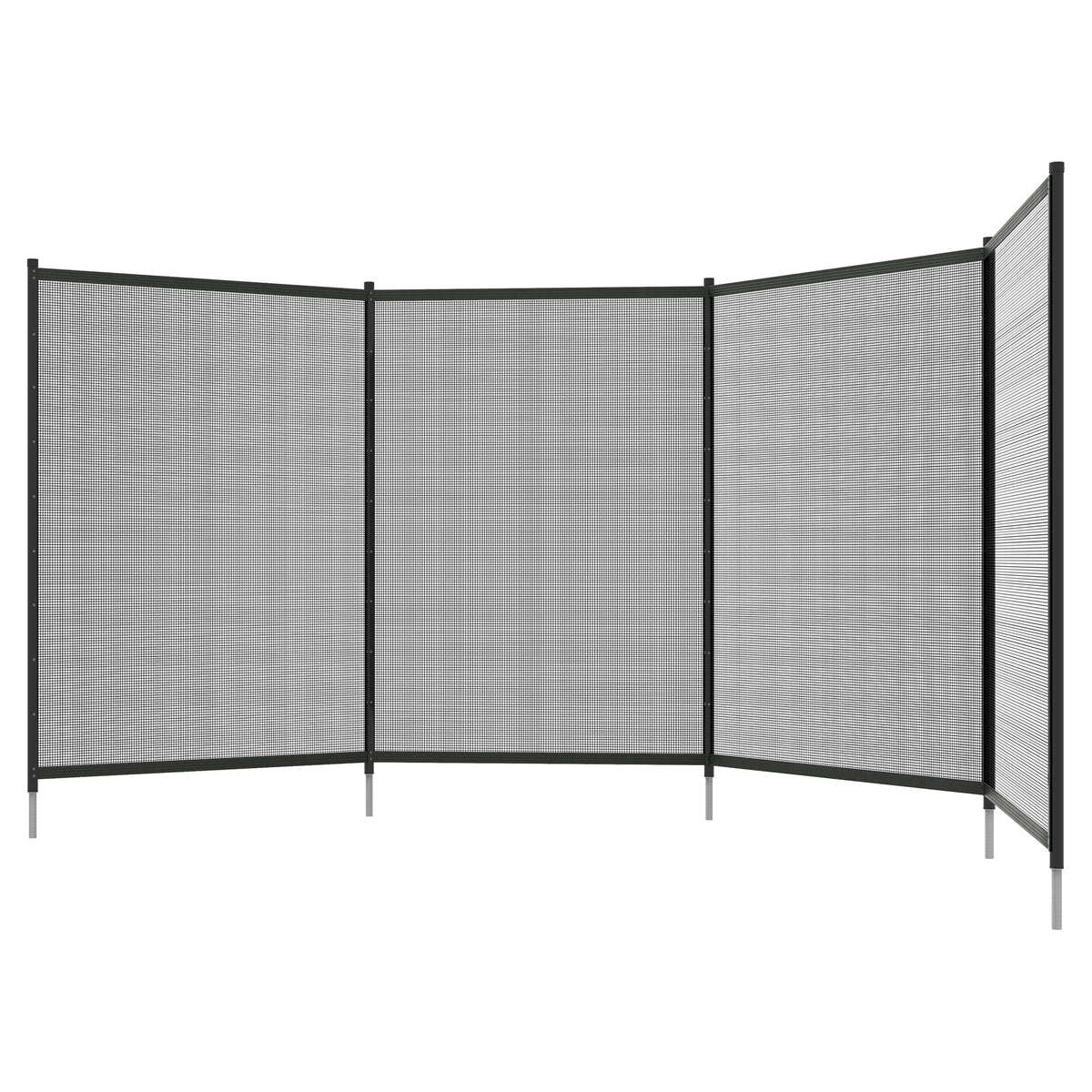 Clôture de piscine 4 panneaux, taille globale 4' x 12'