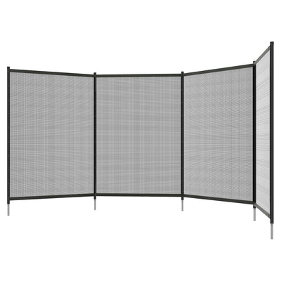 4-Panel Swimming Pool Fence, Overall Size 4' x 12'