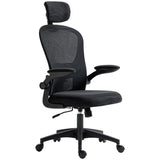 Office Chair, Mesh Computer Desk Chair with Adjustable Headrest, 4D Lumbar Support