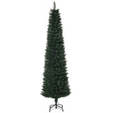6FT Artificial Christmas Tree Xmas Pencil Tree Holiday Home Indoor Decoration with Foldable Black Stand for Party