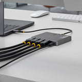 StarTech.com Adaptateur Poste de Travail USB-C vers Quad-Monitor, 4K 60Hz Affichage