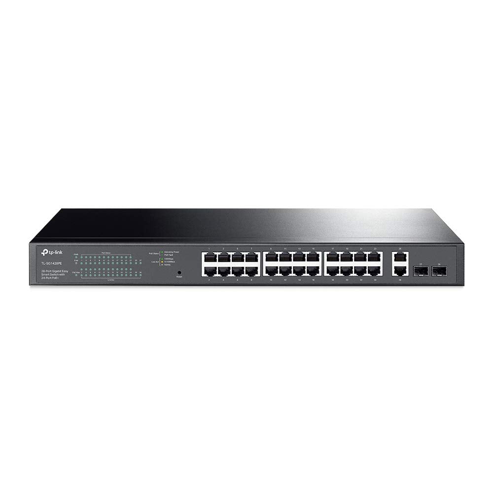 TP-Link Commutateur Easy Smart Gigabit 28 ports PoE (TL-SG1428PE) - 24 x PoE