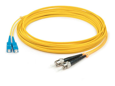 AddOn 5m Single-Mode Fiber (SMF) Duplex ST/SC OS1 Yellow Patch Cable A