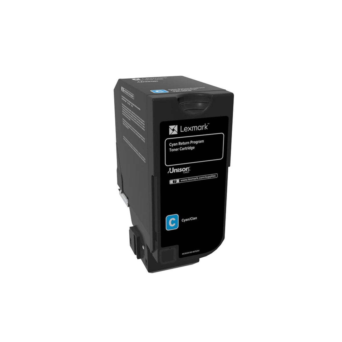 Lexmark 74C10C0 Cyan Return Toner Cartridge