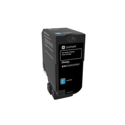 Lexmark 74C10C0 Cyan Return Toner Cartridge