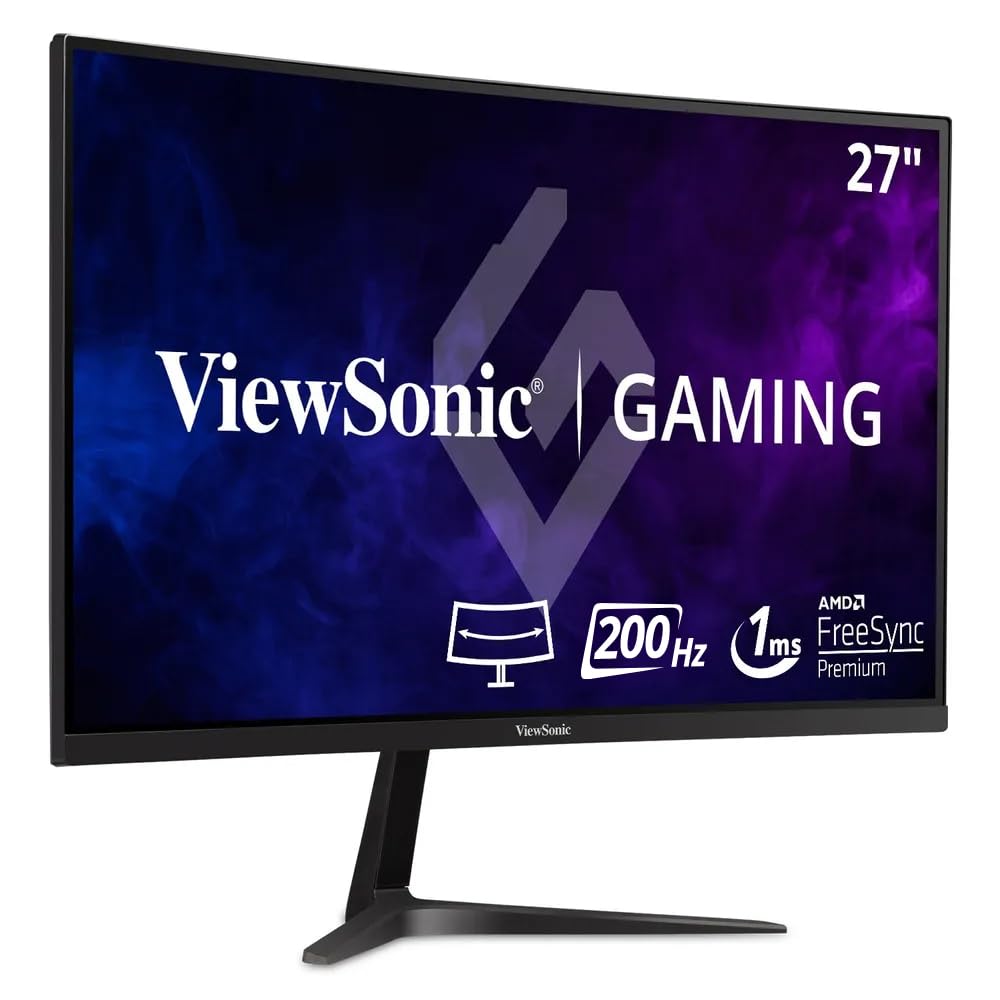 ViewSonic VX2718-PC-MHD 27 Inch Curved 1080p 1ms 180Hz Gaming Monitor