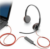 HP Poly Blackwire 3220 Stereo Headset with USB-C Adapter