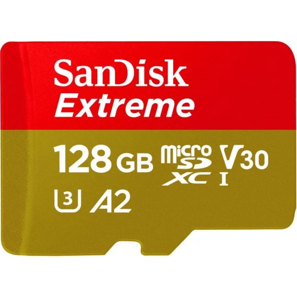 Carte microSD SanDisk Extreme de 128 Go UHS I pour vidéo 4K sur smartphones