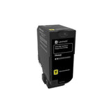 Toner Lexmark 74C1HY0 jaune à haut rendement (programme de retour)