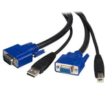 StarTech.com 2-in-1 USB KVM Cable - Keyboard/Video/Mouse/USB Cable - H