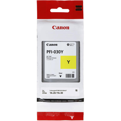Canon Genuine PFI-030 Y Yellow Ink Cartridge 55ml, Compatible with ima