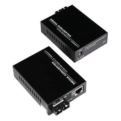 (A Pair of Bidi) Single Mode Dual SC Fiber Gigabit Fast Ethernet Media